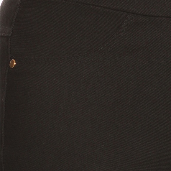 CLEARANCE ‼️BLACK TWILLED - PANT WITH ANKLE ZIPPER - Picture 3 of 4